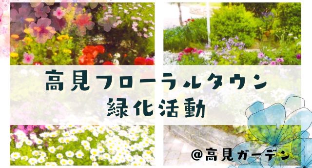 🌷高見フローラルタウン緑化活動🌷